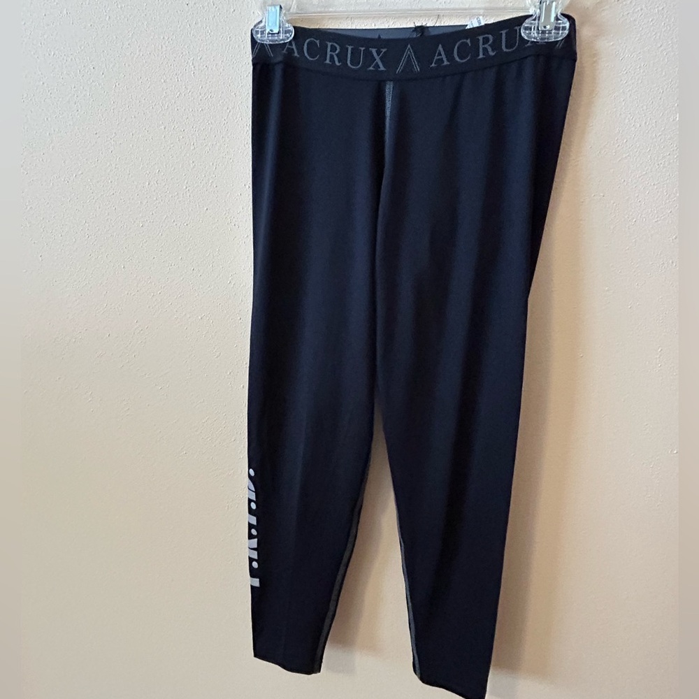 ACRUX Black Leggings -Size Medium - P.R.Y.D on Side of Leg